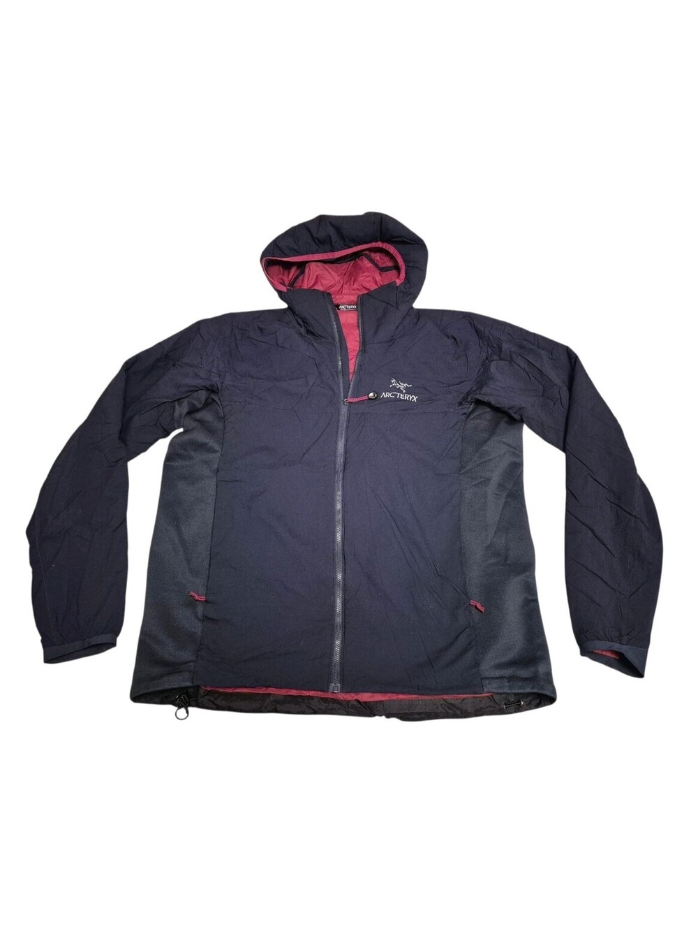 Arc'teryx Men's Atom LT Hoody Jacket Grey Red Size L Insulated Gorp Rain